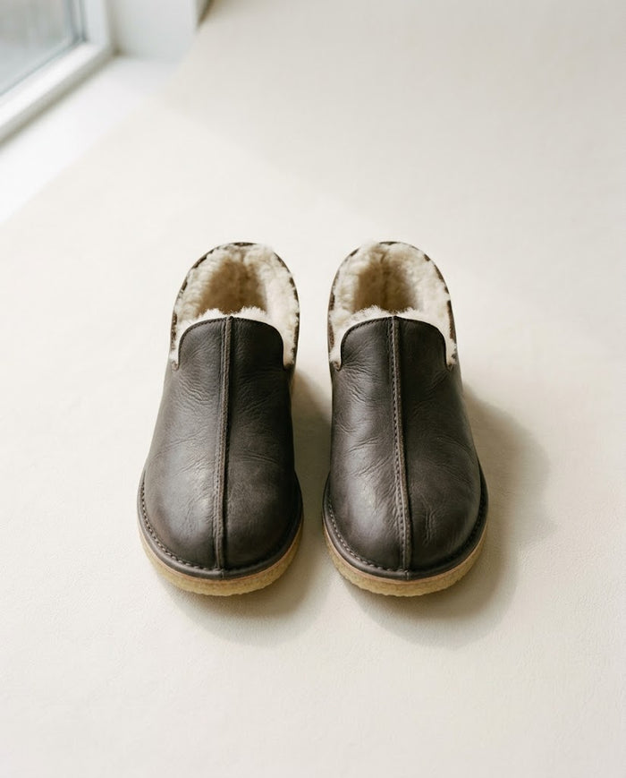 Lammleder-Hausschuhe